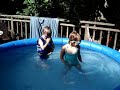 Bronwyn and Elijah Swimming