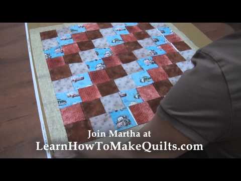 how to attach batting to a quilt