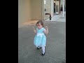 Izzy Walks in Party Dress