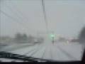 Treinen in de sneeuw en nog een cabinerit met een plan V