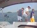 Striped Bass triple on Lake Lanier !!!