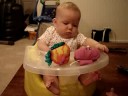 Brodie in her Bumbo Seat