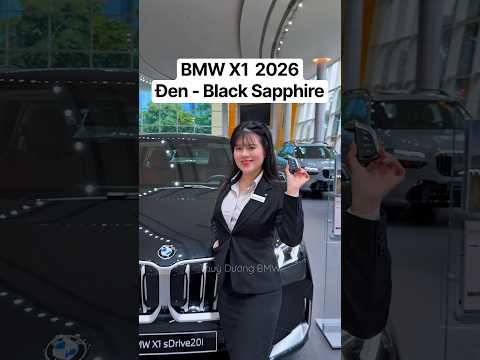 Cận cảnh BMW X1 2026 - Màu Đen Black Sapphire - #SUV đô thị nhỏ gọn linh hoạt. Nhập Đức nguyên chiếc