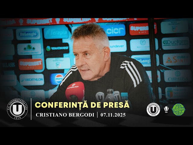 🎙 CONFERINȚĂ DE PRESĂ | Cristiano Bergodi: „Sunt mulțumit de rezultat”