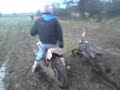 testing home made jump on pit bike testing home made jump on pit bike