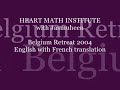 jasmuheen introducing research from the institute of heartmath. belgium retreat 2004 - english with french translation.
