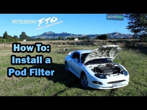 Installing a Pod Filter | Mitsubishi FTO GPX | Visual Owners Manual