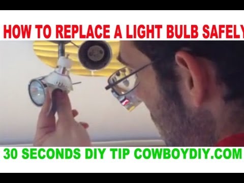 AWESOME DIY TIP – HOW TO REPLACE A TIGHT SPOT LIGHT BULB EASY COWBOY DIY COWBOYDIY.COM