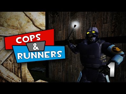Cops - We try out a new gamemode called 'Cops N Runners' where a warden must establish a jail on the map and then find the other prisoners running around and hiding on the map and smack them with...