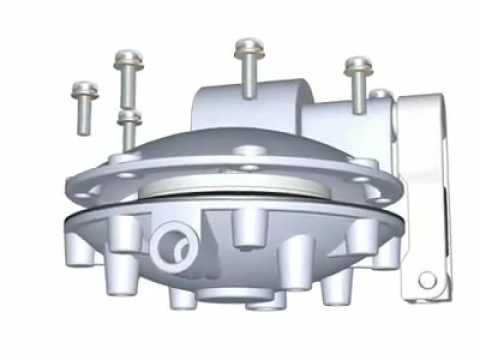 Animation of Diaphragm pump