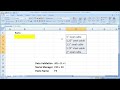 Data Validation 2 - Create Drop Down Menus From Source Data on Separate Tabs in Excel