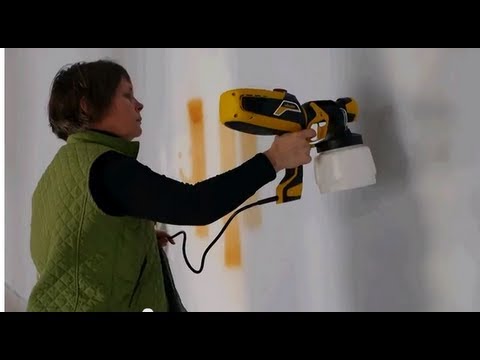 how to use a paint sprayer indoors