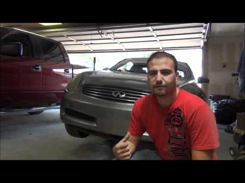 The Average Guys Garage- How to change a thermmostat on a 2003 Infiniti G35