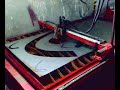 I modified the long axis rack'n'pinion to be 90 degrees with the ball bearing which made that axis much stable and eliminated the vibration.