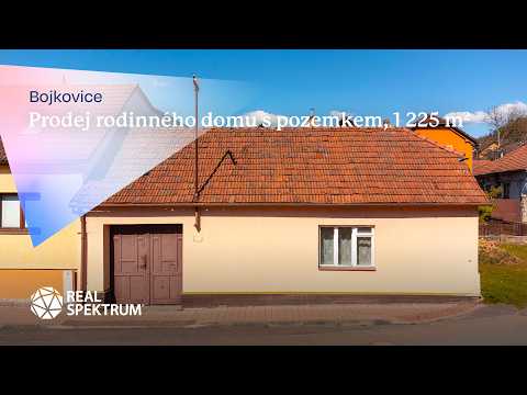 Video Prodej rodinného domu s pozemkem 1255 m², Bojkovice