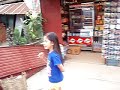 Sofia scaring kids in Vang Vieng