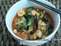 Korean Food: Spicy Seafood Noodles (짬뽕=JjamBbong)