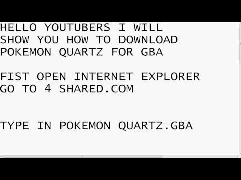 how to download pokemon quartz