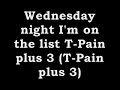 T-pain Bartender Lyrics