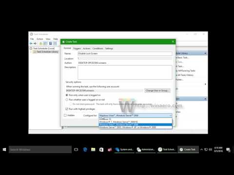 Disable Lock Screen in Windows 10 Anniversary Update version 1607