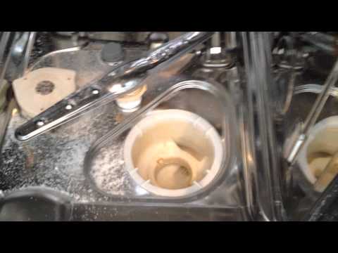 how to drain dishwasher before moving