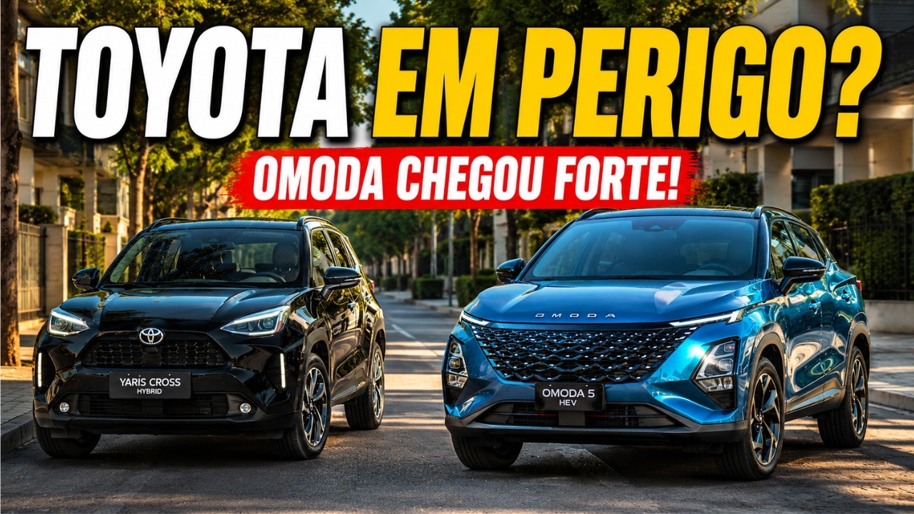 OMODA 5 HEV ou Toyota Yaris Cross Hybrid? Descobrimos Qual SUV Híbrido Vale Mais a Pena em 2026!