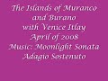 Per le vie di Murano e Burano.