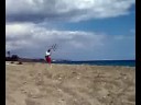 Salto de kite a la aguna Salto de kite a la aguna