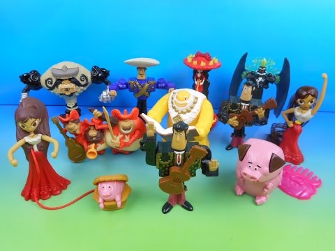 2014 THE BOOK OF LIFE SET OF 11 McDONALD'S HAPPY MEAL MOVIE TOY'S VIDEO REVIEW (U.K. IMPORT)
