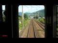 東海道線・前面展望 米原駅から醒ヶ井駅(残暑が残る沿線)Train front wiew