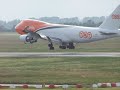 TNT Airways Boeing 747-400 is landing in Düsseldorf TNT Airways Boeing 747-400 is landing in Düsseldorf