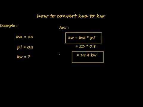 how to measure kva