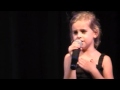 6 year old Riley Solberg sings "In the Calm" at the Cactus Theater