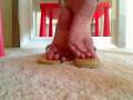 videos de asian thai feet - sandals