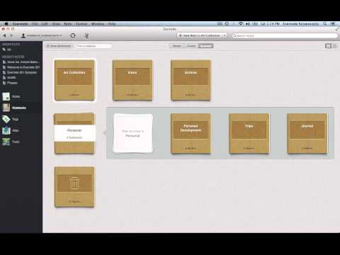 how to organize evernote