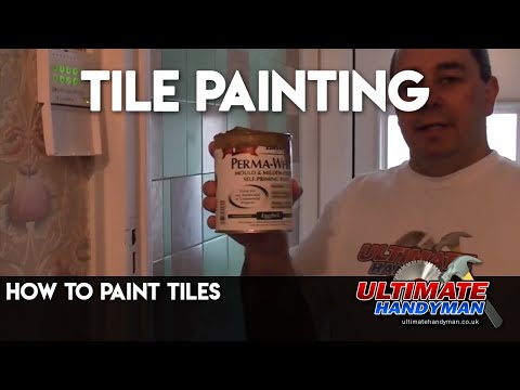how to paint tiles in a kitchen