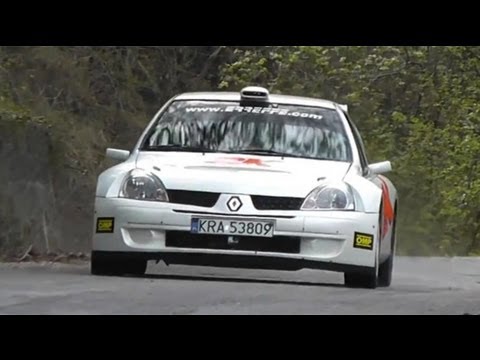 Kubica + Clio S1600 + deszcz + du Var 2010 Kubica + Clio S1600 + deszcz + du Var 2010