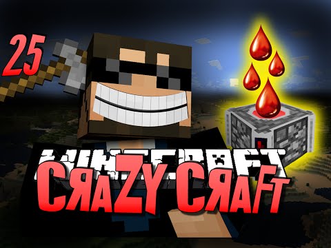 Minecraft CRAZY CRAFT 25 - INFINITE BLOOD (Minecraft Mod Survival)