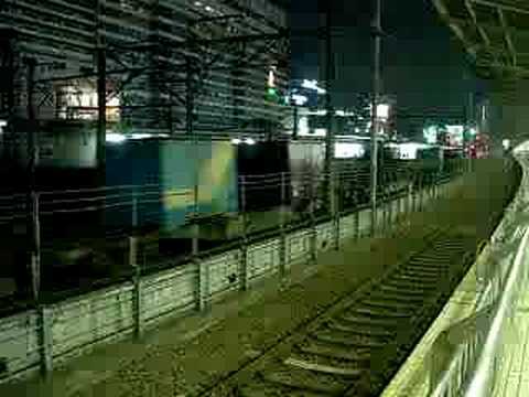 EF66牽引コンテナ貨物列車
