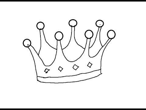 how to draw crown