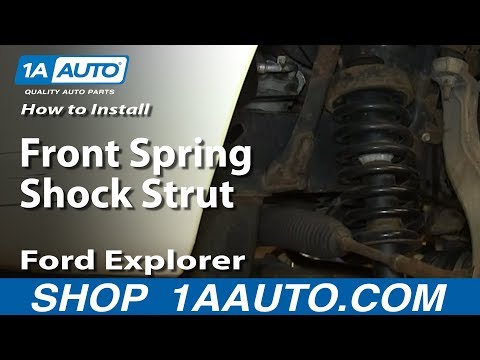 How To Install Replace Front Spring Shock Strut 2002-10 Ford Explorer Mecury Mountaineer