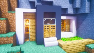 Minecraft Tutorial: How To Make A Modern Mountain House "2020 Tutorial"