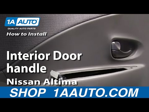 How To Install Replace Fix Broken Interior Door handle 2002-05 Nissan Altima