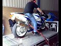 Dyno run GSXR 750 with Akrapovic