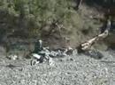 Tyler and Ken Motorcycle Riding at Middle Creek Campground