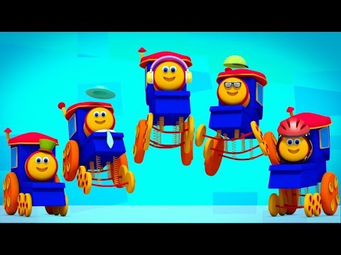 Bob den Zug | fünf kleine Babys | springende Lied für Kinder | Bob Train Five Little Babies