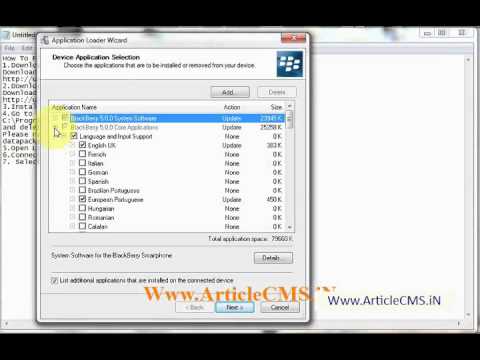 How to repair Blackberry curve 8520 App Error 523.avi