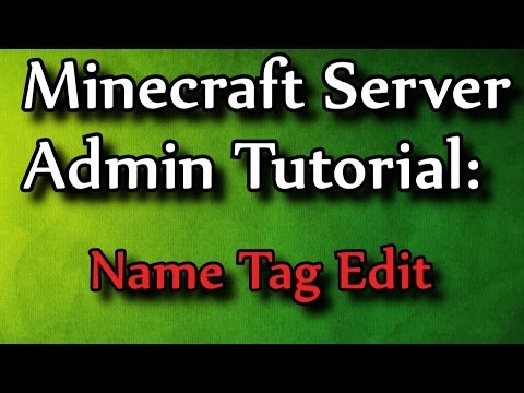 how to use a name tag in minecraft