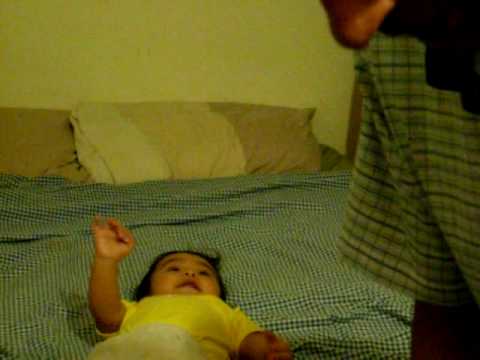 funny baby laughing hard Danial  خنده دانیال شهرجردی  به عطسه پدرش