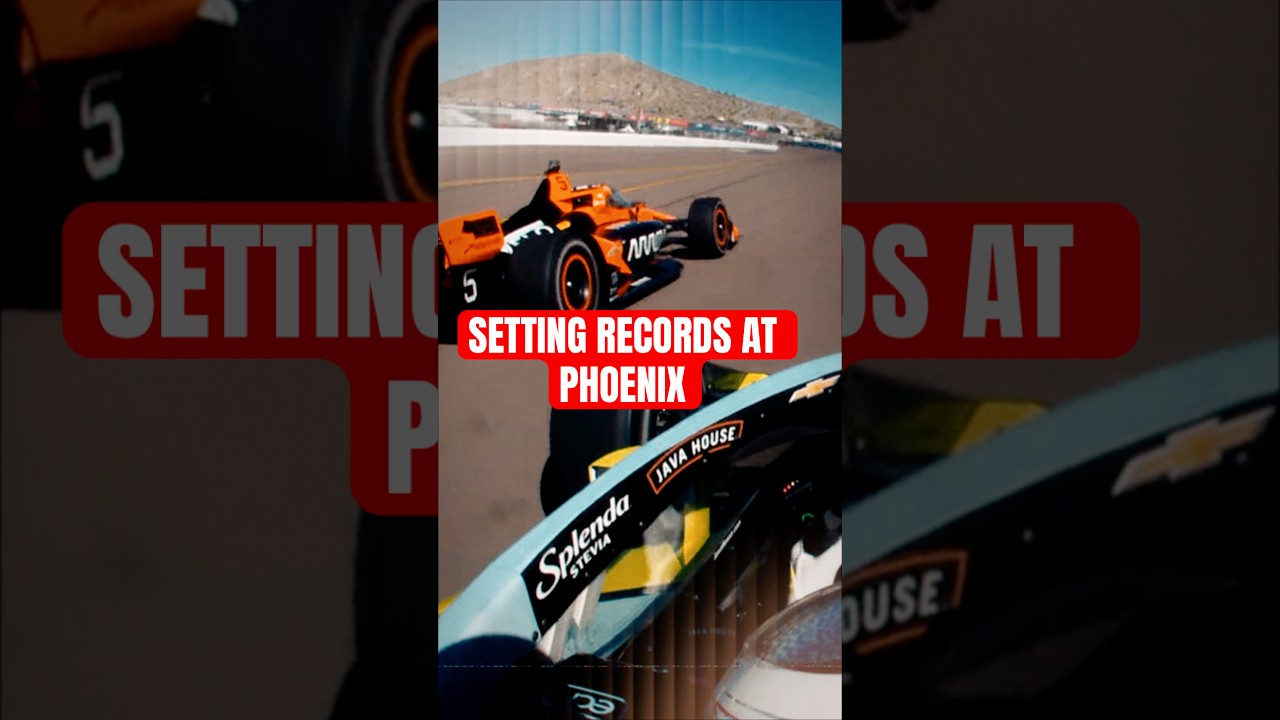 Meanwhile ... a record-setting day at Phoenix 👀 #indycar #racing